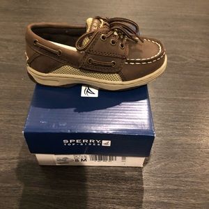 Sz 8 chocolate sperry topsider
